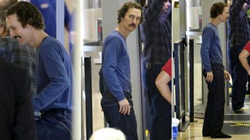 Com bigode maior e escurecido, Matthew McConaughey aparece ainda mais magro - The Grosby Group