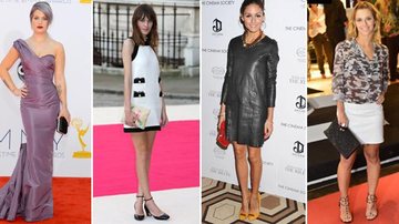 Carteiras e clutches: Kelly Osbourne, Alexa Chung, Olivia Palermo e Carolina Dieckmann já aderiram às bolsas da próxima estação - Foto-montagem