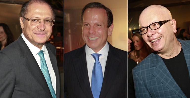 Geraldo Alckmin, João Doria Jr. e Marcelo Tas - Cláudio Augusto/Foto Rio News