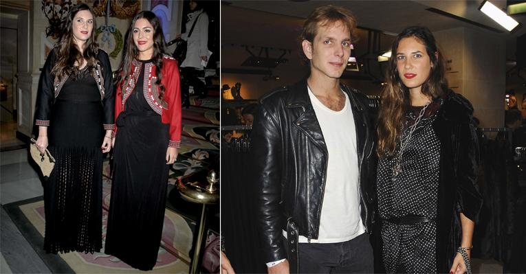 Grávida do primeiro filho com Andrea Casiraghi, Tatiana surge em láurea com o mesmo estilo hippiechique da sócia, Dana Alikhani. Com o amado, ela vai a festa fashion em Paris. - Getty Images