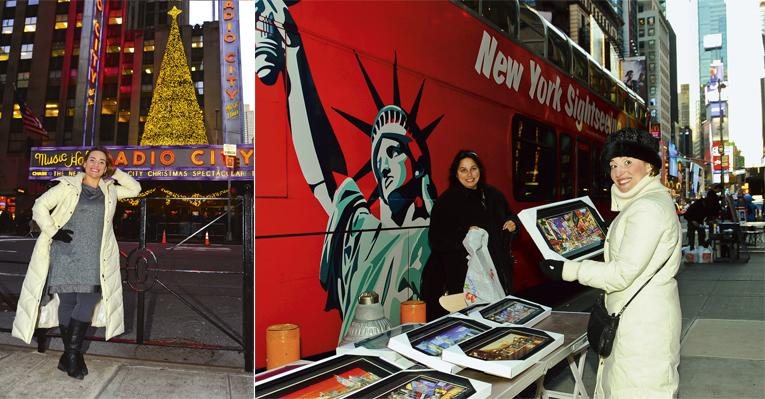 Em cartaz até o dia 9 de dezembro com Priscilla, Rainha do Deserto, a atriz curte folga em Nova York,
onde visita o Radio City Music Hall e compra um souvenir na Broadway. - João Passos