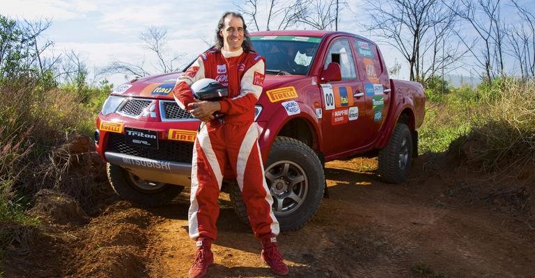 Comentarista esportivo da ESPN, Fernando Meligeni estreia como navegador da 7ª etapa
do Rali Mitsubishi Cup 2012, em Minas Gerais. - Caio Guimarães