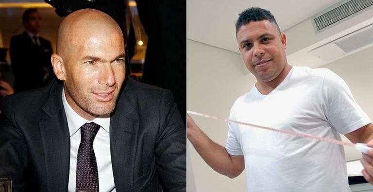 Zidane e Ronaldo - Getty Images; Rede Globo/Zé Paulo Cardeal