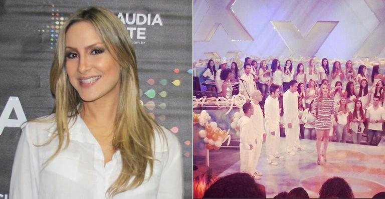 Claudia Leitte grava o TV Xuxa especial de Ano Novo - Wesley Costa / AgNews; Reprodução / Facebook