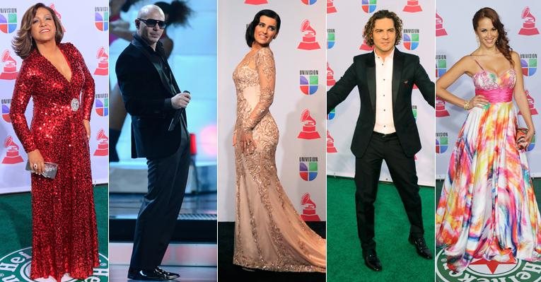 Famosos brilham no Grammy Latino 2012 - Foto Montagem