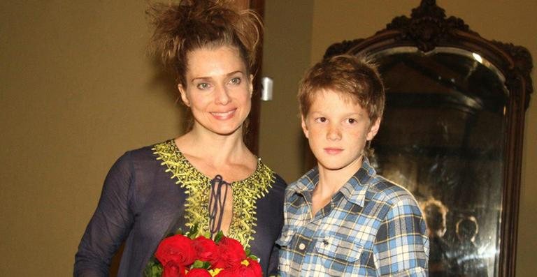 Letícia Spiller com o filho Pedro - Raphael Mesquita / Photo Rio News