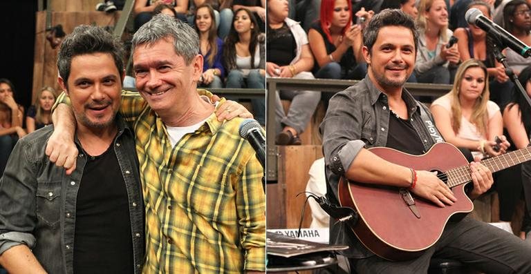 Alejandro Sanz grava participação no Altas Horas, comandado por Serginho Groisman - Manuela Scarpa / Foto Rio News