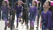 Suri Cruise e Katie Holmes passeiam por Nova York, Estados Unidos - The Grosby Group