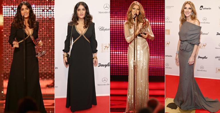 Salma Hayek e Celine Dion - Getty Images