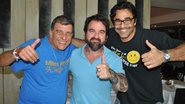 Jorge Fernando, o restaurateur Nicola Sultanum e Luciano Szafir - Claudio Barreto