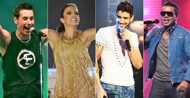 Capital Inicial, Ivete Sangalo, Gusttavo Lima e Sorriso Maroto estão entre as atrações do Festival de Verão de Salvador 2013 - Fotomontagem