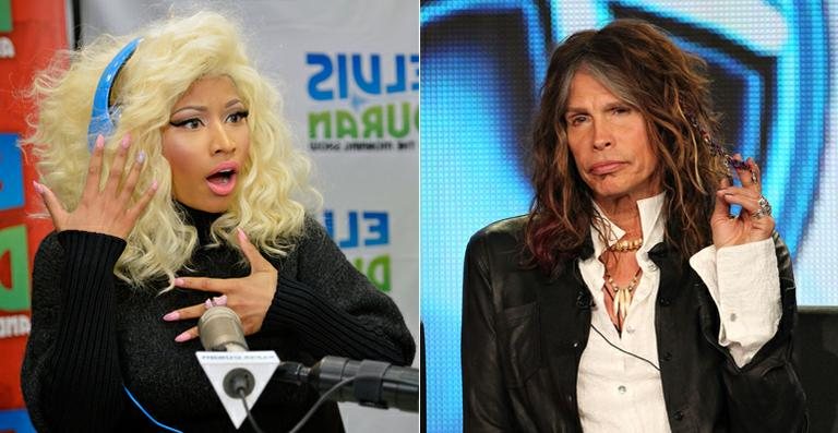 Nicki Minaj e Steven Tyler - Getty Images