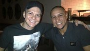 Michel Teló e Roberto Carlos jantam em Moscou - Reprodução/Twitter