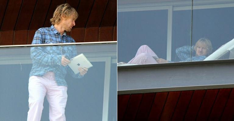 Owen Wilson em hotel no Rio de Janeiro - Delson Silva / AgNews