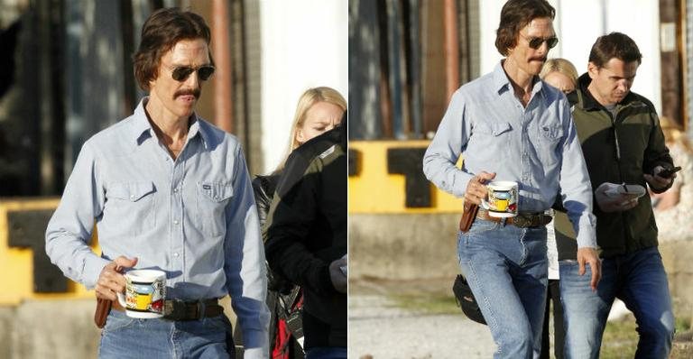 Matthew McConaughey no set de 'Dallas Buyers Club' - Grosby Group