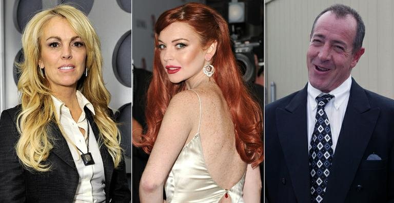 Dina, Lindsay e Michael Lohan - Getty Images