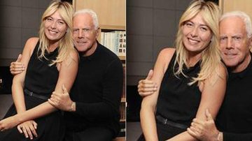 Maria Sharapova visita Giorgio Armani em Milão, Itália - Reprodução/Facebook