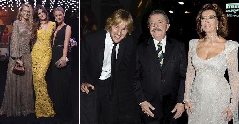 O trio de modelos Valentina Michetti, Isabeli Fontana e Kyleigh Kuhn. Owen Wilson, Luiz Inácio Lula da Silva e Sophia Loren - Selmy Yassuda