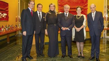 Luiz Furlan, João Doria Jr., Bia Doria, Michel Temer, Claudia Vargas e Everton Vieira Vargas. - -