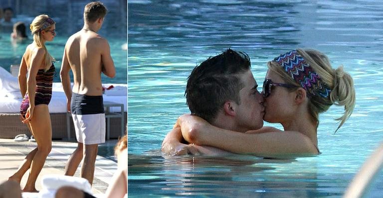 Paris Hilton com o namorado, o modelo espanhol River Viiperi - Grosby Group