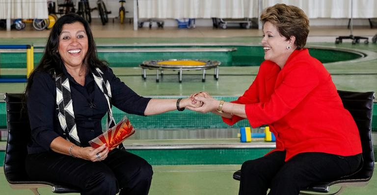 Regina Casé entrevista a presidente Dilma Rousseff - TV Globo/Roberto Stuckert Filho