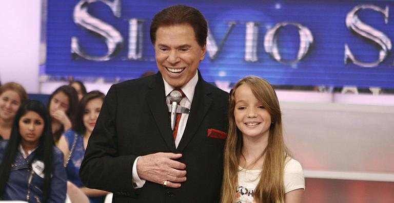 Silvio Santos recebe Anna Livya Padilha, a Menina Fantasma - Roberto Nemanis/SBT