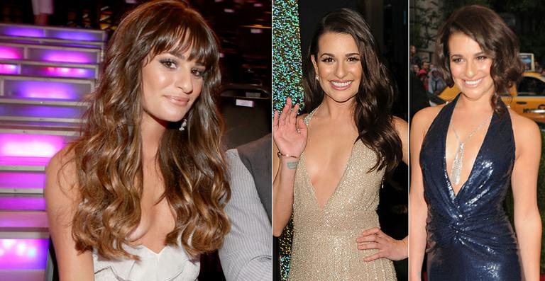 Lea Michele e sua mania por decotes - Getty Images