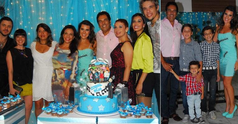 Com amigos e familiares, Marco Camargo comemora seus 53 anos - Celso Akin / Foto Rio News