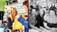 Gwyneth Paltrow com Jamie Oliver e Jimmy Doherty - Reprodução/ Instagram