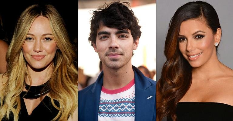 Hilary Duff, Joe Jonas e Eva Longoria - Getty Images