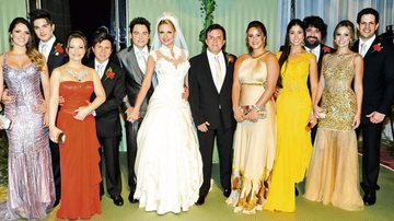 Os noivos e os padrinhos Luan Santana e Jade Magalhães, Xororó e Noely, Chitãozinho e Márcia Alves, Fabiano e Marília Gabriela e Sorocaba e Daiane Greco - João Passos