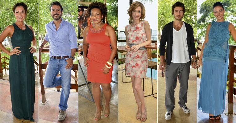 Fabiula Nascimento, Marcos Palmeira, Margareth Menezes, Camila Morgado, Gabriel Braga Nunes e Isis Valverde. - Paulo Mumia