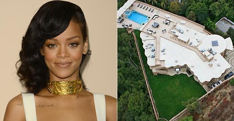 Rihanna e sua nova casa - Getty Images e Reprodução