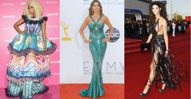 Os looks das celebridades no red carpet também são alvos de polêmica - Foto-montagem