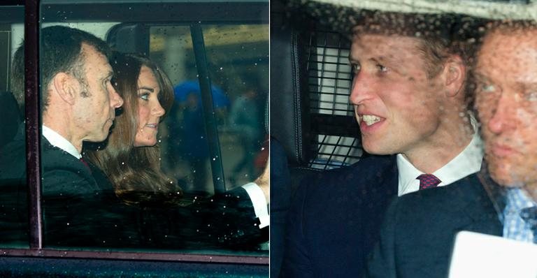 Kate Middleton e Príncipe William chegam para almoço de Natal no Palácio de Buckingham - Getty Images