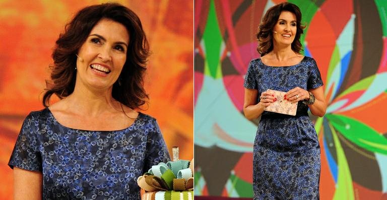 Fátima Bernardes em seu programa 'Encontro' - TV Globo