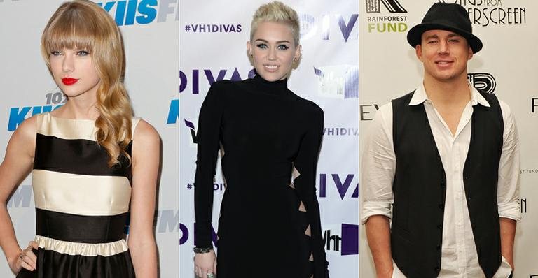 Taylor Swift, Miley Cyrus e Channing Tatum - Arquivo CARAS