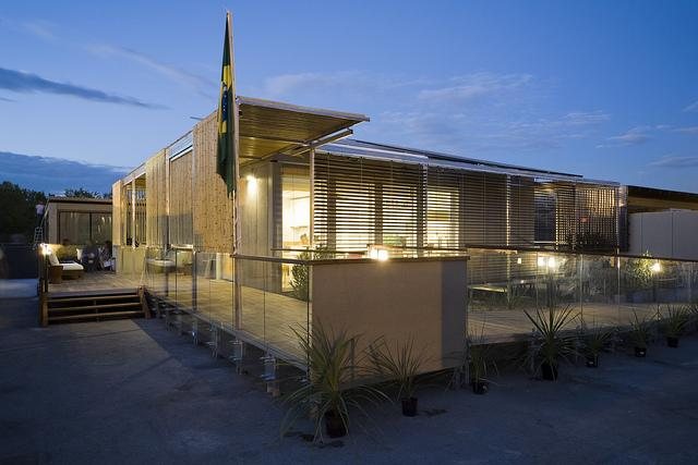 A casa construída no Solar Decathlon - Divulgação