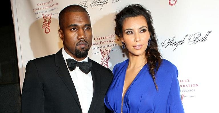 Kanye West e Kim Kardashian - Getty Images