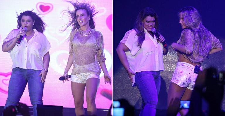 Claudia Leitte e Preta Gil no último ensaio do Bloco Largadinho - Vinicius Eduardo/AgFredPontes/Divulgação