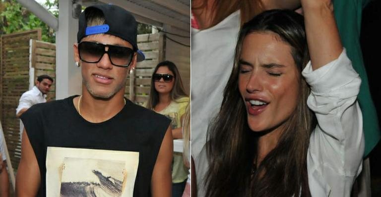 Neymar e Alessandra Ambrosio curtem festa em Jurerê Internacional - Cassiano de Souza