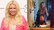 Jessica Simpson mostra a gestação do segundo bebê - Getty Images; Reprodução / Instagram