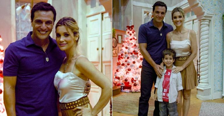 Théo (Rodrigo Lombardi), Érica (Flávia Alessandra) e Júnior (Luiz Felipe Mello) - TV Globo / Rafael Sorín