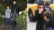 De mãos dadas com Lucas, Luciana deixa sua casa em Nova York para aplaudir Mick. Dias após o show, o roqueiro e Lucas visitam o Museu de História Natural, localizado no Central Park. - Splash News