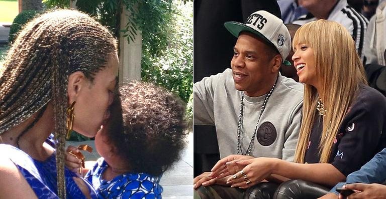 Beyoncé e Blue Ivy; Jay-Z e Beyoncé - Reproduçã; Getty Images