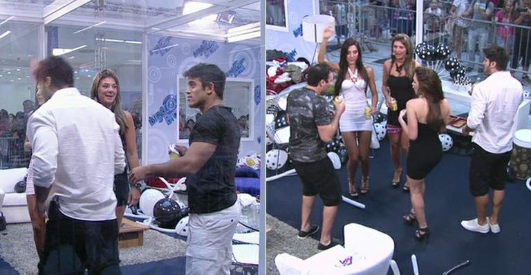 Com o tema Preto e Branco, Casa de Vidro tem a primeira festa do BBB13 - TV GLOBO / Big Brother Brasil