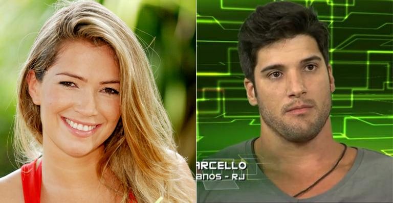 Fani Pacheco e Marcello Soares - TV GLOBO / Matheus Cabral; Reprodução / Big Brother Brasil