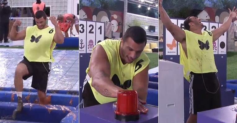 Kleber Bambam é o 1º líder do 'BBB13' - Reprodução/TV Globo