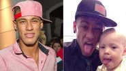 Neymar e o pequeno Davi Lucca se divertem fazendo fotos - Reprodução / Instagram