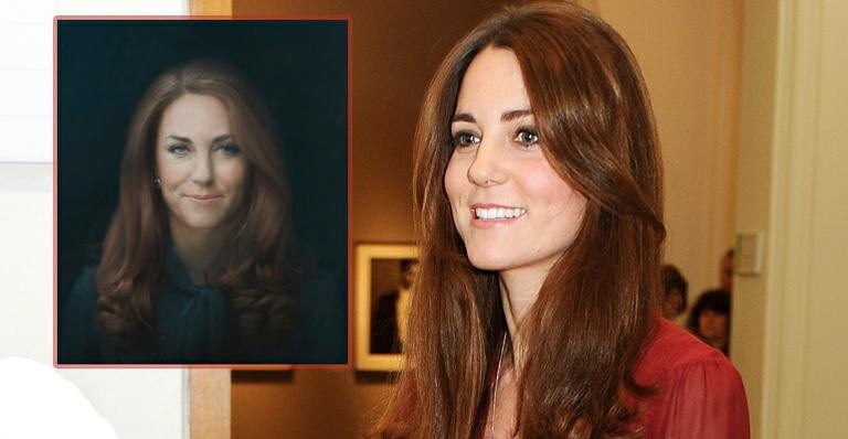 Kate Middleton e o primeiro retrato oficial da Duquesa - Getty Images e Reprodução